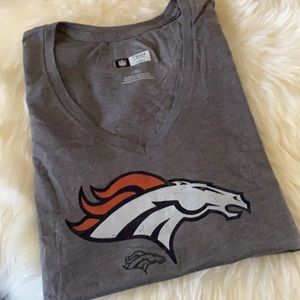 NFL Branco distressed v neckline t shirt